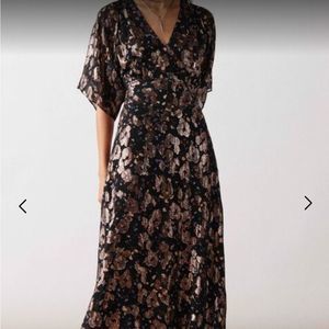 NWOT! Ba&sh dress gorgeous long flowy and flattering! XS
